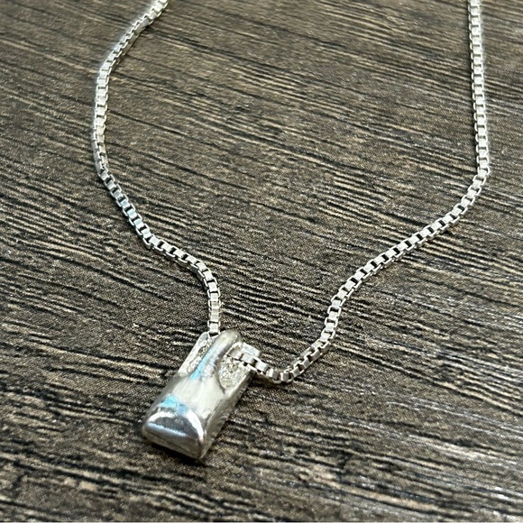 Vintage Napier Silver Necklace with Pendant - Picture 4 of 4